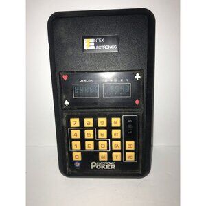 1979 Electronic Poker Game Entex  industries 5 card draw Hand Held